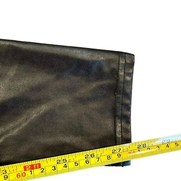 Aritzia Wilfred Free Black Faux Leather Full‎ Length Leggings Womens S - Picture 5 of 6